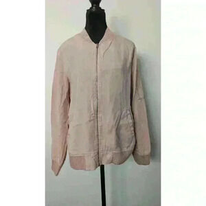 Perfect Spring Blush Pink Light Bomber Jacket Harlowe & Graham